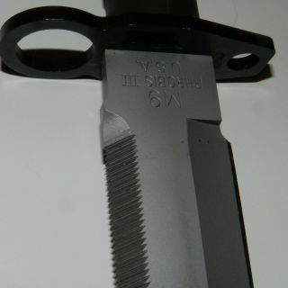 BUCK 188 PHROBIS III U.  S.  A.  M9 BAYONET,  KNIFE & Sheath 6