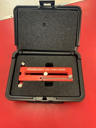 Woodpecker Onetime Tool 6 - In - 1 Shop Gauge With Carry Case In Great Shape