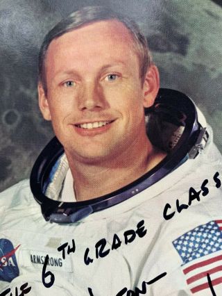 AUTOGRAPHED PHOTO OF APOLLO 11 ASTRONAUT NEAL ARMSTRONG 4