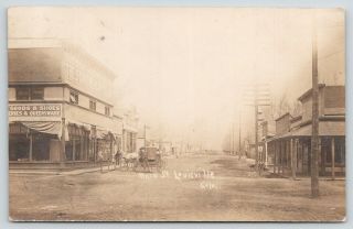 Louisville Colorado Main Street State Mercantile Dry Goods Grocereies 1907 Rppc