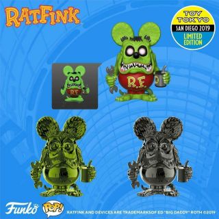 Toy Tokyo Sdcc 2019: Icons Rat Fink (rare) (confirmed Order)