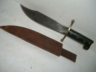 Wwii Collins &co Legitimus No 18 Bowie Type Knife With Sheath