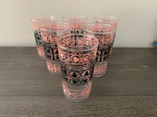Vintage Anchor Hocking Glass Mid Century Tumblers Drinking