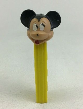Mickey Mouse Yellow Pez Candy Dispenser Footless No Feet Disney Vintage 60s 70s