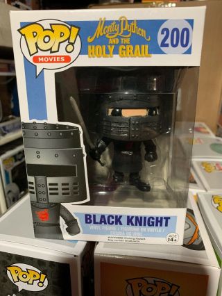 Funko Pop Vinyl Black Knight 200 Monty Python And The Holy Grail Vaulted