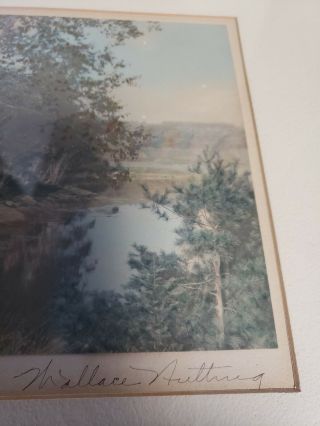Wallace Nutting Hand - Colored Photo - SIGNED,  BORDERING THE COVE,  IN MAINE 7
