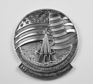 1984 Space Shuttle Challenger (sts - 41 - G) Silver Robbins Medallion Serial 233