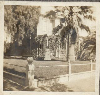 62430.  Circa 1910 Cabinet Photo Poole Residence Santa Barbara Ca By Hyde Of Nyc