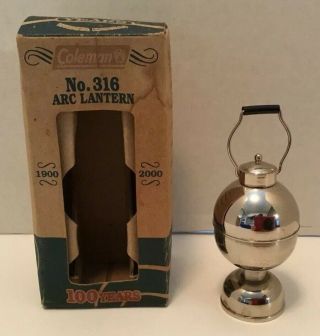 Coleman No 316 Arc Lantern Miniature 100 Years With Box Very Rare