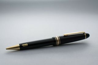 Ner Mont Blanc Meisterstuck Le Grand 0,  9mm Mehanical Pencil,  Gold Plated.