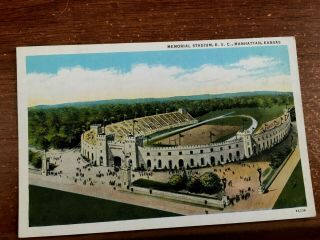 Manhattan,  Ks Kansas,  Memorial Stadium,  K.  S.  C.  Circa 1930 