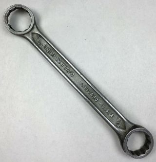 Vintage Indestro Tools Chicago 25/32 " X 3/4 " Double Box End Wrench Select Steel