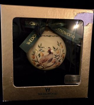 Wedgwood 12 Days Of Christmas Partridge In A Pear Tree Ornament 1st Day