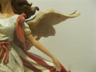 2003 Home Interiors Angel With Flag Protecting Old Glory Figurine 4
