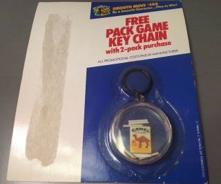 1989 Camel Filters Cigarettes Key Chain Mini Plastic Cigarette Game Vintage