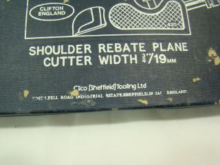 CLIFTON SHOULDER REBATE PLANE NO 420.  Cutter Width 19 mm 3/4 