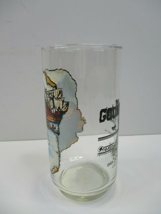 The Goonies 1985 “Data on the Waterslide” Glass Tumblers Warner Brothers 2