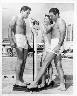 Danny Nardico & Joey Maxim,  Miami,  Fight,  03 - 04 - 1953,  Handsome Prize Fighters