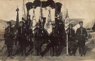 Russia - The Flags Of The White Army In Gallipoli - Real Photo Year 1921 1922 -