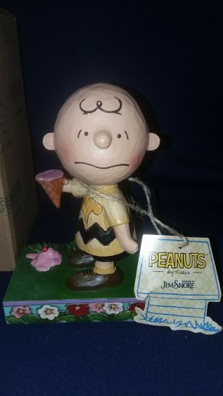 Jim Shore Peanuts Figurine,  " Melting Point " Enesco 4055657