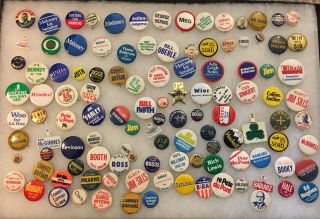 More Than 110 Local Political Pins - Mostly Delaware And Pa For Oley Foundation