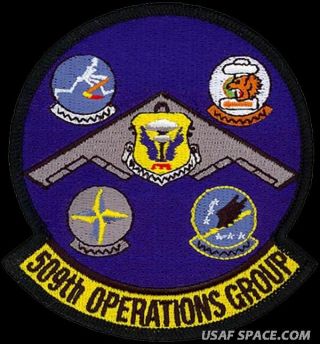 Usaf 509th Operations Group – B - 2 - Gaggle - - Whiteman Afb,  Mo - Patch