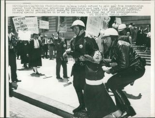 1960 Wire Photo Police Sujenna Kofsky San Francisco Ca Officers Patrolmen 7x9