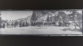 6 X Antique B&w Negatives Panorama View Yellowstone Nat 