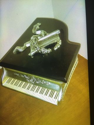 Vintage Thorens Piano Music Box Silver Doesn’t Play.  Needs To Be Fixed.