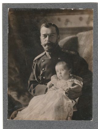 Royalty - Nicholas Ii,  Tsar Of Russia,  And Son,  Alexei - 1904 Passeti - Rare
