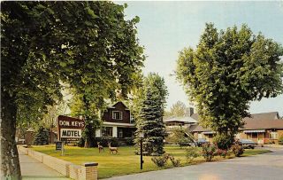Coal Grove Ohio 1960s Postcard Don Keys Motel & Restaurant Near Ironton Ohio