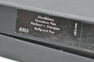 Rare Special Edition Montblanc ‘Herbert Von Karjan’ Ballpoint Pen Boxed & Papers 2