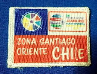 24th 2019 World Scout Jamboree Offical Wsj Chile Santiago Contingent Badge Patch