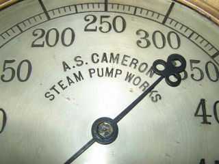 Old AS CAMERON Steam Pump Ashcroft 10 