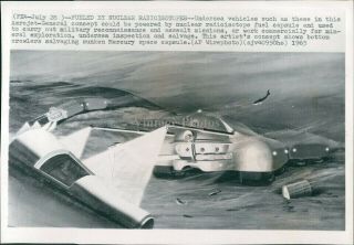 1965 Wire Photo Nasa Aerojet General Nuclear Radioisotope Fuel Space Capsule 6x8