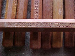 Set of 19 Dockyard Micro Wood Carving Tools Fine to USA Made 3