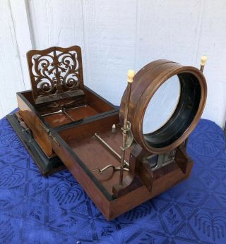 H.  J.  Lewis 1875 Deluxe Stereo Graphoscope Stereoscope Viewer Stereoview