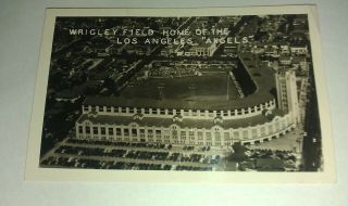 1952 Los Angeles Ca Wrigley Field Baseball Angels Rams Message Photo Rppc
