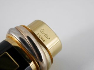 Cartier Vendome Oval Black Lacquer Ballpoint Pen 3