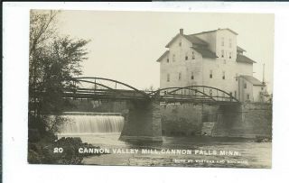 Cannon Falls Mn Minnesota Rppc Postcard Cannon Valley Mill Westman & Nordmark