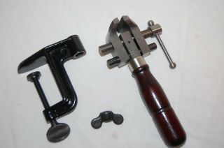 Starrett 86a Combination Hand Vise With Clamp - Orig.  Box