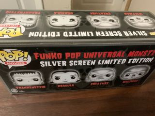 Funko Pop Movies - Universal Monsters Metallic 4 - Pack ONLY 300 MADE - Gemini EXC 3