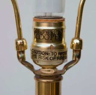 Frederick Cooper Brass Column Table Lamp Laurel design 5