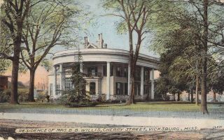 Residence Of Mrs.  B.  B.  Willis,  Cherry Street,  Vicksburg,  Miss.