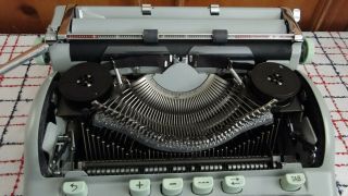 Hermes 3000 Portable Typewriter,  Pica Type,  Made in 1964 - - NEAR 3