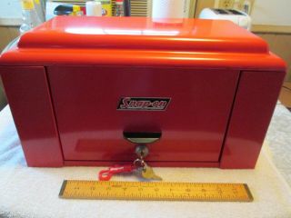 Snap On 75th Anniv.  Toolbox W/keys - K60 Anv - Top Compartm.  & 5 Drawers - Fine