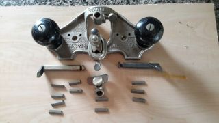Stanley 71 Router Plane With 3 Cutters