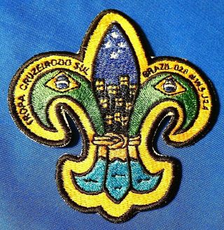 24th 2019 World Scout Jamboree Offical Wsj Brazil A Contingent Badge Patch