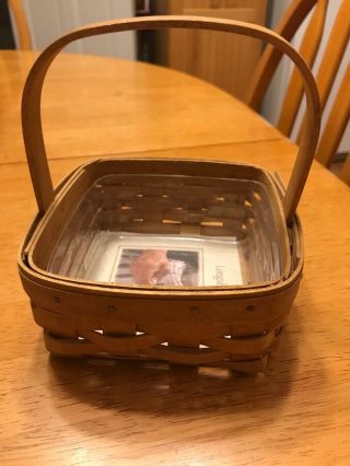 Longaberger Small Berry Basket 2005 With Plastic Protector -
