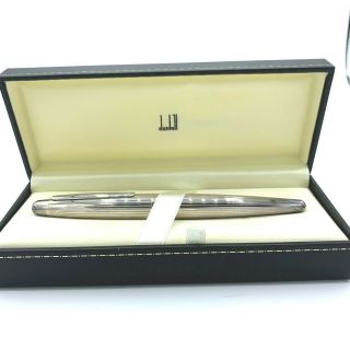 Dunhill Ny1163w 925 Sterling Silver 18k White Gold Nib Fountain Pen